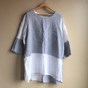 Coldwater Creek 100% Linen Shirt